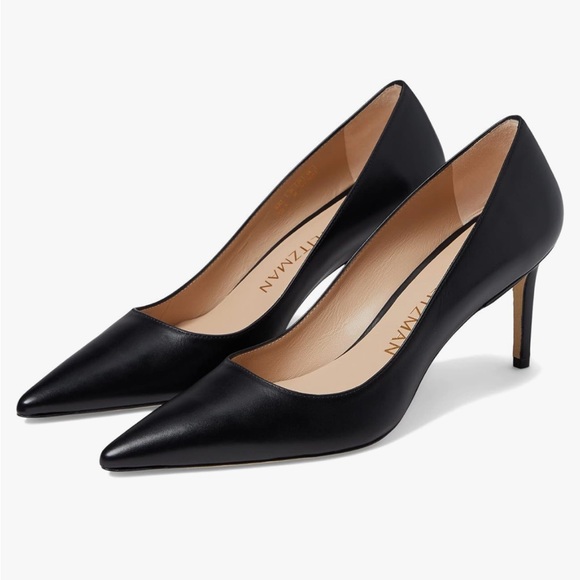 Stuart Weitzman Anny Pointed-Toe Slip-On
Pumps black 75 women size 5 New - Picture 3 of 17